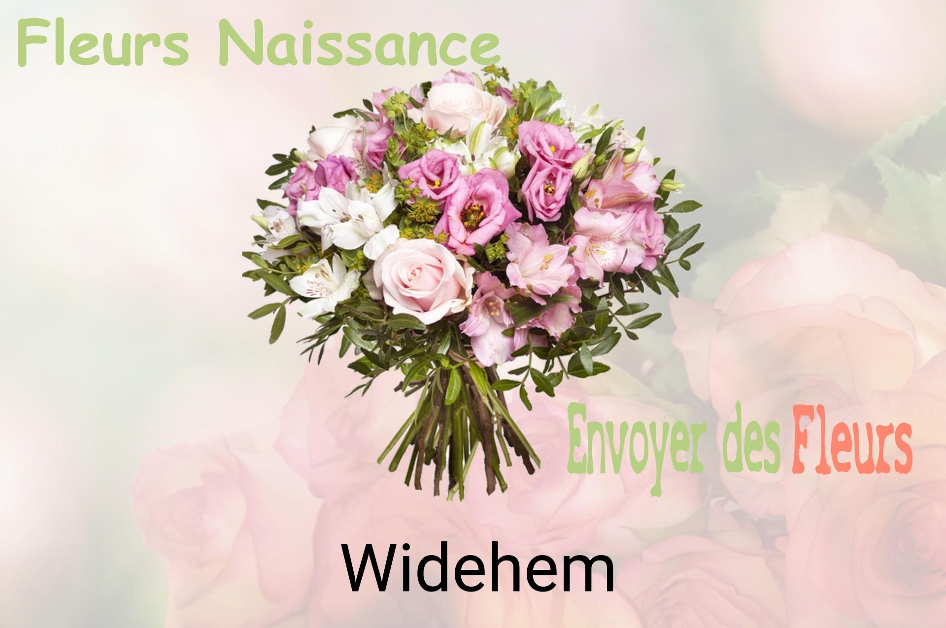 Bouquet de fleurs de naissance livré à Widehem